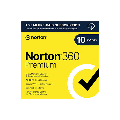 Norton 360 Premium, Antivirus software for 10 Devices with Auto Renewal – Includes VPN